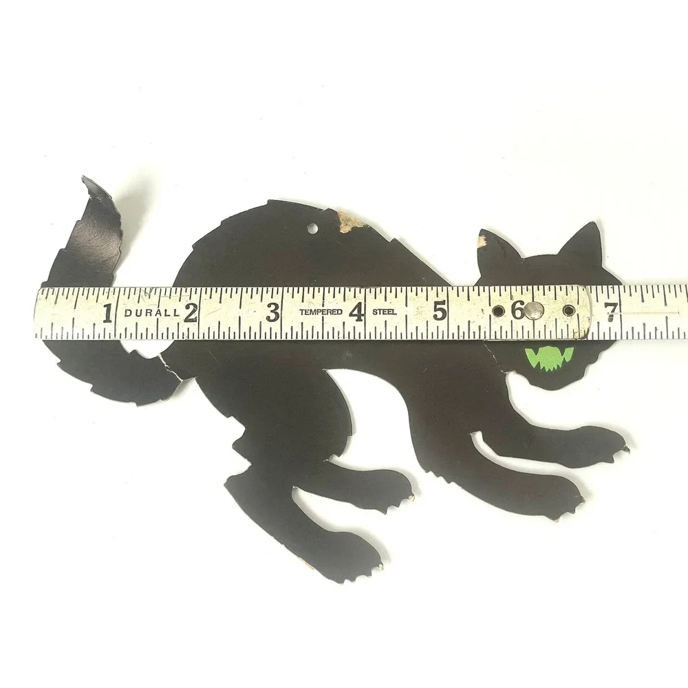 Vintage Halloween Black Cat Die Cut – Dennison Paper Decoration